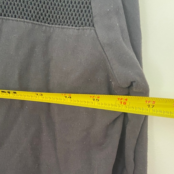 Alo Yoga Plank Long Sleeve Mesh Panel Top in black - Picture 10 of 10